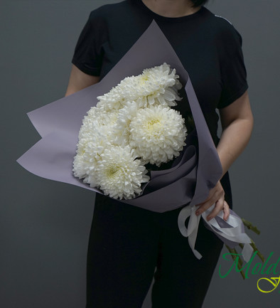 Bouquet of white chrysanthemums photo 394x433